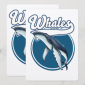 Walfisch-Cartoon-Logo (Vorne/Hinten)