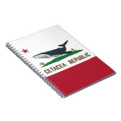 Walfischflagge der Cetacea Republic Rorqual Notizblock (Rechte Seite)