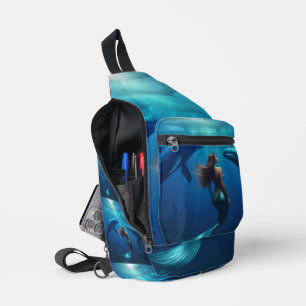 "Walgesang und Sirenengesang: Eine Meerjungfrauenr Crossbody Bag