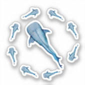 Walhai Aufkleber (Vorderseite)