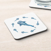 Walhai Getränkeuntersetzer (Linke Seite)