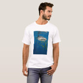 Walhai mit Fisch, Indonesien T-Shirt (Vorne ganz)