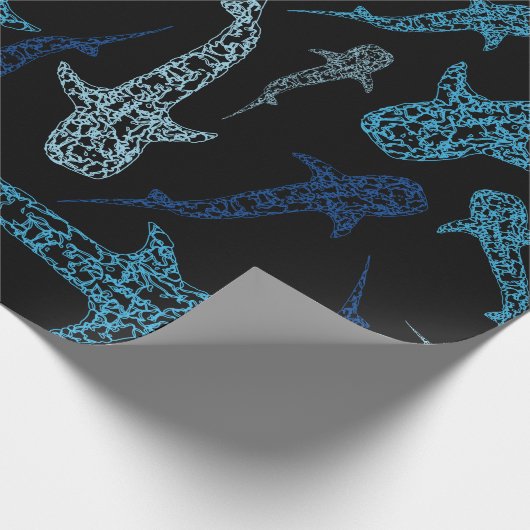 Walhai-Packpapier Geschenkpapier (Ecke)