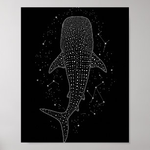 Walhai Sternbild Meeresleben Für Tierliebhaber Poster