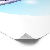 Walhai verziert mit Sternen. Poster (Ecke)