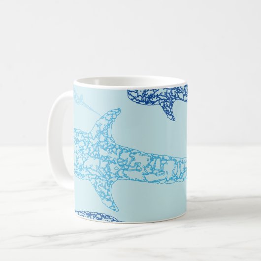 Walhaifisch-Tasse Kaffeetasse (Vorderseite Links)