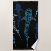 Walhaituch Strandtuch (Vorderseite)