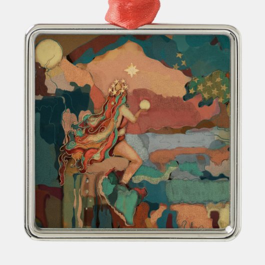 Walhall-Kunst-toskanische Pastell-Stern-mystische Ornament Aus Metall (Vorne)