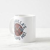 Walhalla ruft mich! - Nordischer Krieger Kaffeetasse (Vorderseite Links)