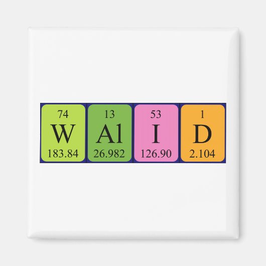 Walid Periodenmagnet Magnet (Vorne)