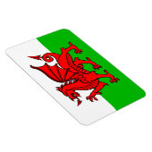 Walischer Roter Drache Wales-Flagge Magnet (Rechte Seite)