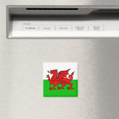 Walischer Roter Drache Wales-Flagge Magnet (In Situ (Geschirrspüler))