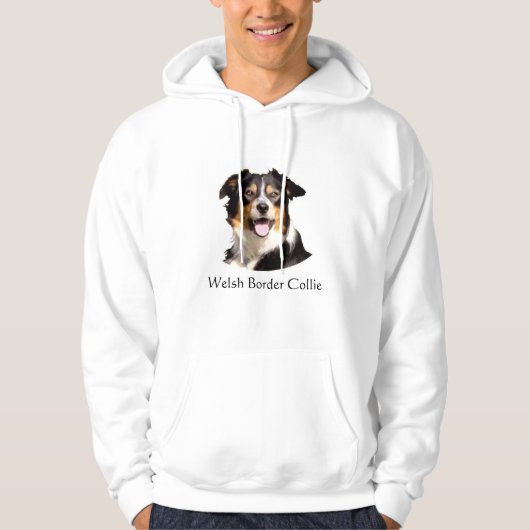 Waliser-Border-Collie Hoodie (Vorderseite)