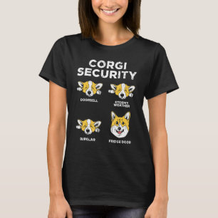 Waliser Corgi Sicherheits Tier Hund Besitzer T-Shirt