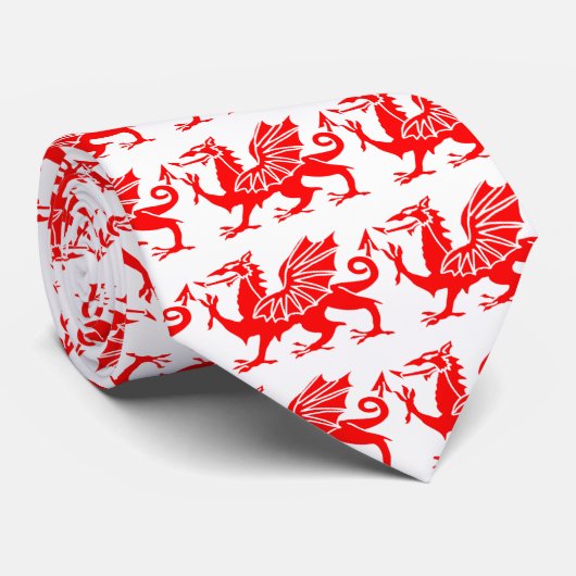 Waliser-Drache Krawatte (Gerollt)