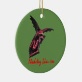 Waliser-Drache Nadolig Llawen bywhacky Keramik Ornament (Rechts)