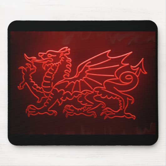 Waliser-Drache NeonMosepad, Mousemat Mousepad (Vorne)