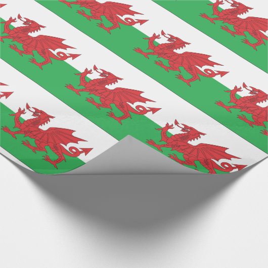 Waliser-Drache-Packpapier Geschenkpapier (Ecke)