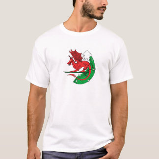 Waliser-Drache-Surfen T-Shirt