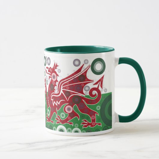 Waliser-Drache Tasse (Rechts)