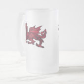 Waliser-Drache-Tasse Mattglas Bierglas (Vorderseite Links)
