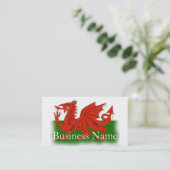 Waliser-Drache-Visitenkarte Visitenkarte (Stehend Vorderseite)