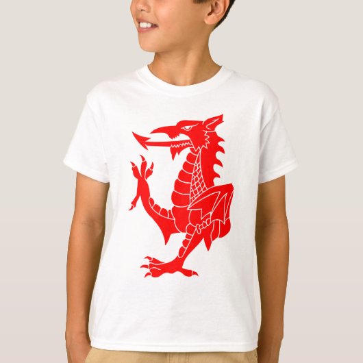 Waliser-Drache zügellos T-Shirt (Vorderseite)