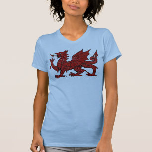 Waliser-DracheGrunge - Damen-T - Shirt
