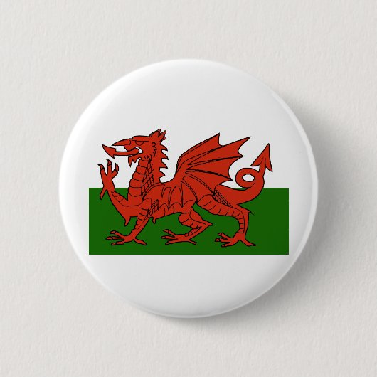 Waliser-Flagge Button (Vorderseite)