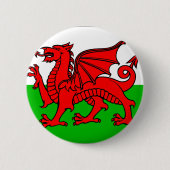 Waliser-Flagge Button (Vorderseite)