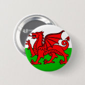 Waliser-Flagge Button (Vorne & Hinten)