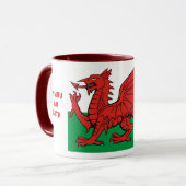 Waliser-Flagge, "Cymru morgens byth", der rote Tasse (Vorderseite Links)