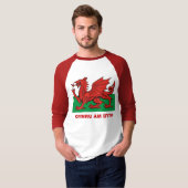 Waliser-Flagge, Cymru morgens byth T-Shirt (Vorne ganz)