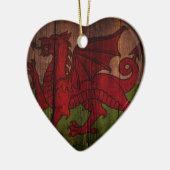 Waliser-Flagge Keramikornament (Links)