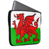 Waliser-Flagge Laptopschutzhülle (Vorne Rechts)