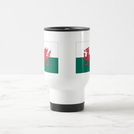 Waliser-Flagge Reisebecher (Mittel)