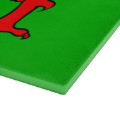 Waliser-Flagge Schneidebrett (Ecke)