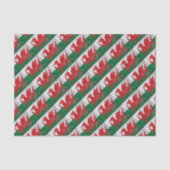 Waliser-Flagge Seidenpapier (Vorderseite)