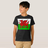Waliser-Flagge T-Shirt (Vorne ganz)