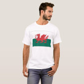 Waliser-Flagge T-Shirt (Vorne ganz)