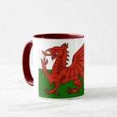 Waliser-Flagge Tasse (Vorderseite Links)