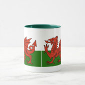 Waliser-Flagge Tasse (Zentrum)