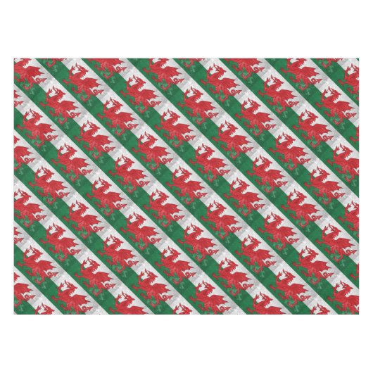 Waliser-Flagge Tischdecke (Vorderseite (Horizontal))