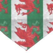 Waliser-Flagge Tischdecke (Schrägansicht)