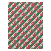 Waliser-Flagge Tischdecke (Vorderseite)