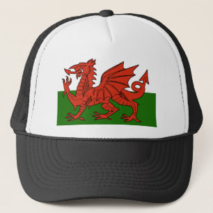 Waliser-Flagge Truckerkappe