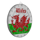 Waliser-Flagge Wales Dartscheibe (Vorderseite Links)
