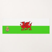 Waliser-Flagge Yogamatte (Vorderseite (Horizontal))