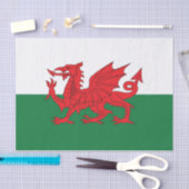 Waliser-Flaggen-Seidenpapier Seidenpapier (Handwerk)