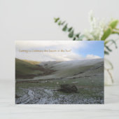 Waliser-Gebirgswinter-Sonnenwende-Party Einladung (Stehend Vorderseite)